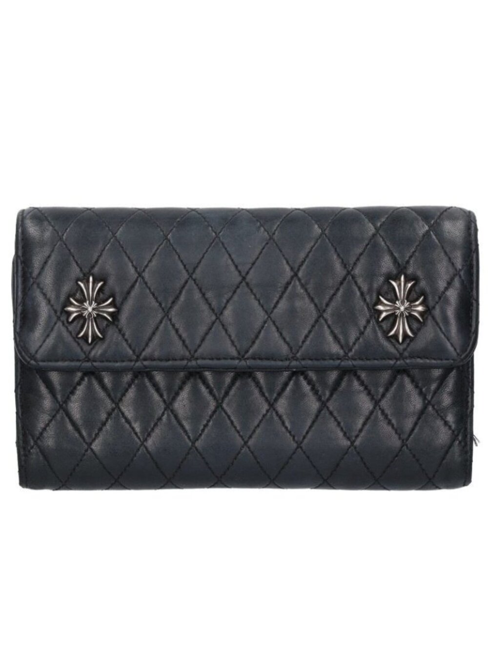 Chrome Hearts Quilted Leather Wallet
